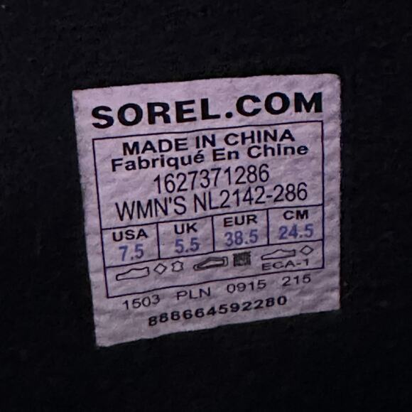 7.5 Sorel Joan of Arctic Knit II Waterproof Winter Snow Boots Elk Brown Gorpcore - Picture 6 of 6